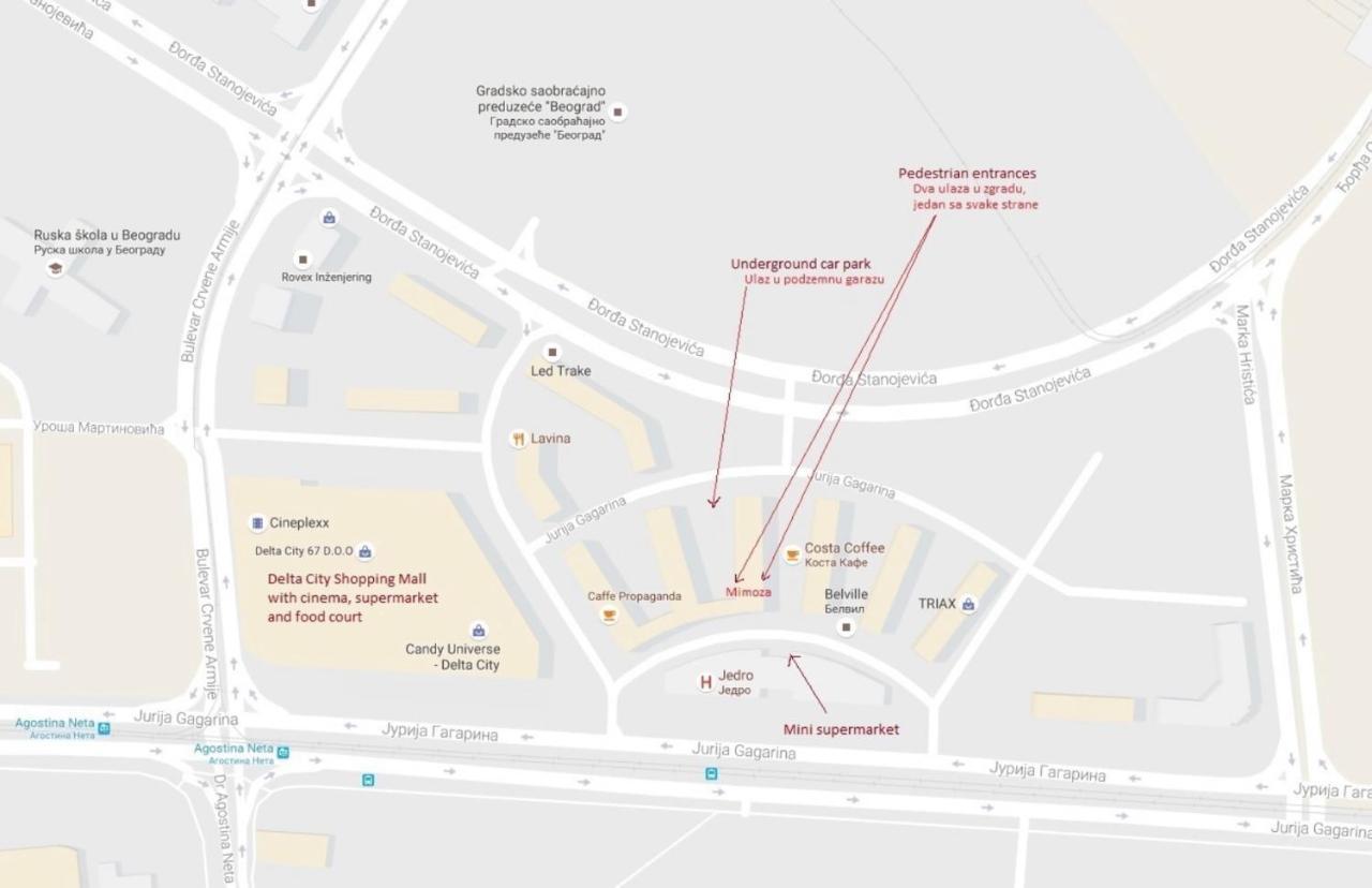 Belville Luxury Apartment Белград Екстериор снимка